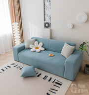 Universal Jacquard Grain Texture Fabric Sofa-Light Blue