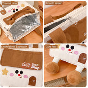 3D Leg Insulated Lunch Bag, Cute Thermal Lunch Tote, Large Capacity Meal Bag