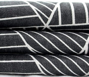 Rectangle Tablecloth Cotton Linen Table Cloth (Black Stipe)