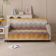 Polyester Sofa Cover Mat Reversible Couch Protector- Gold Tide