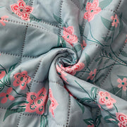 Gulnaar Series Anti-Slip Sofa Cover Mat with Pocket – Polyester Couch Protector(Pastel Bloom)
