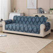 Gulnaar Series Anti-Slip Sofa Cover Mat with Pocket – Polyester Couch Protector(Urban Prism)