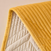 Sofa Covers Mat Velvet Herringbone Chenille Fabric (Yellow)