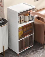 Plastic Storage Cabinet Flip-Top with Utility Storage Unit (White)