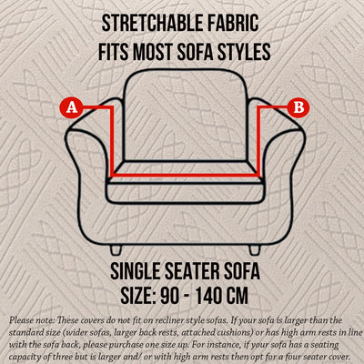 Universal Jacquard Fabric Sofa Cover- Camel