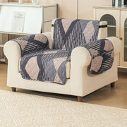Gulnaar Series Anti-Slip Sofa Cover Mat with Pocket – Polyester Couch Protector(Sandstone)