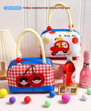 Car Zebra Cartoon Insulated Lunch Bag - Fruit Pie