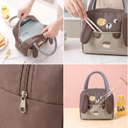3D Cartoon Animal Insulated Lunch Bag (Teddy)