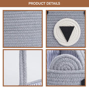 Baby Diaper Caddy Organizer Cotton Rope Basket