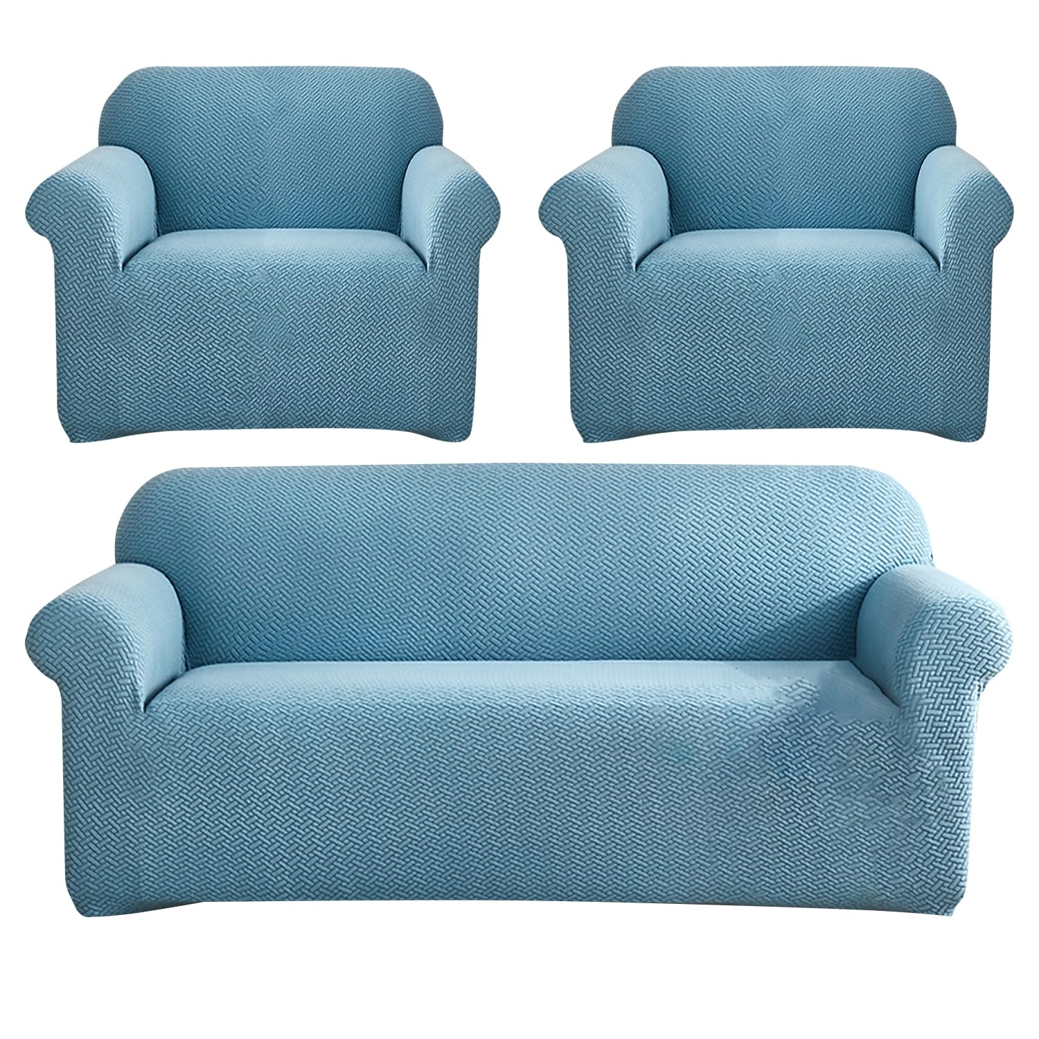 Universal Fleece Fabric Sofa Cover 3 + 1 + 1 Seater