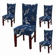Polyester Elastic Stretch Removable Washable (Dark Blue Paisley)