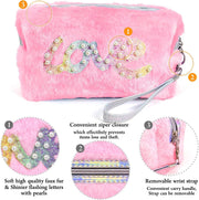 Faux Fur Purse Zipper Pouch