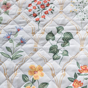 Mughal Series Anti-Slip Sofa Cover Mat with Pocket – Polyester Couch Protector(Baghe Bahar)