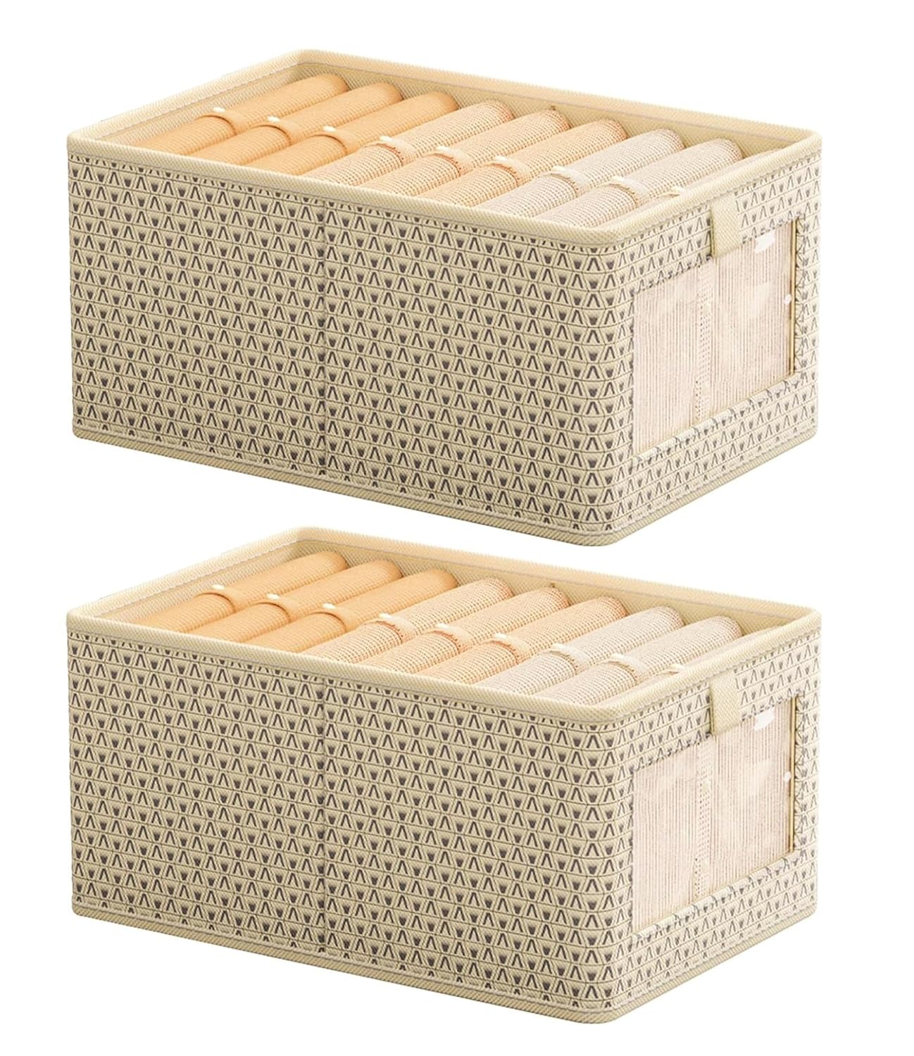 Durable and Versatile Closet Organizers-Beige Print