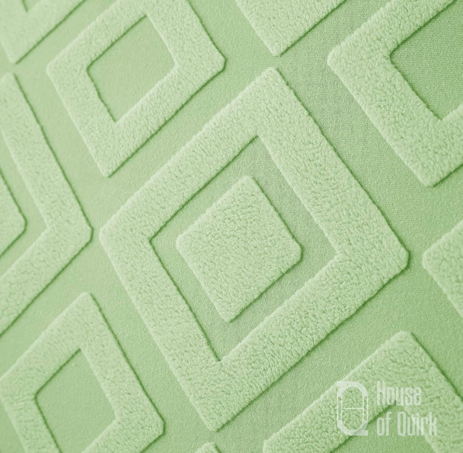 Jacquard Fabric Diamond Texture Sofa Cover 220 GSM (Green)