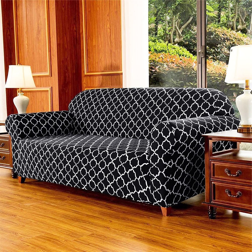Universal Stretchable Sofa Cover-Black Lantern