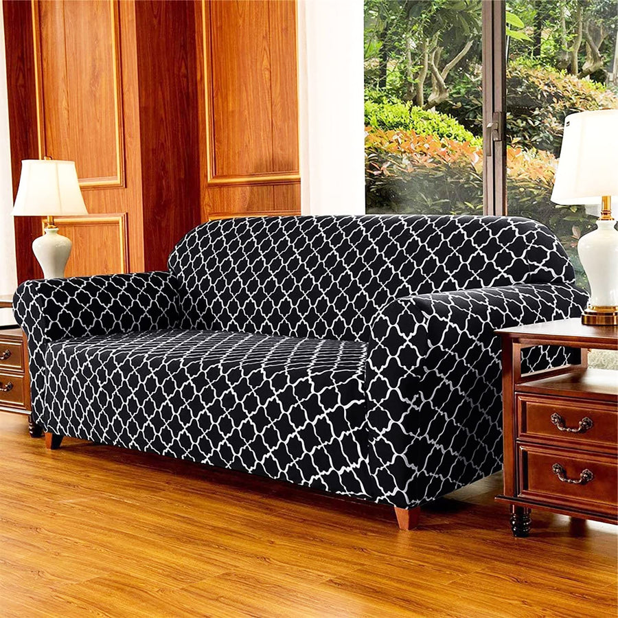 Universal Stretchable Sofa Cover-Black Lantern