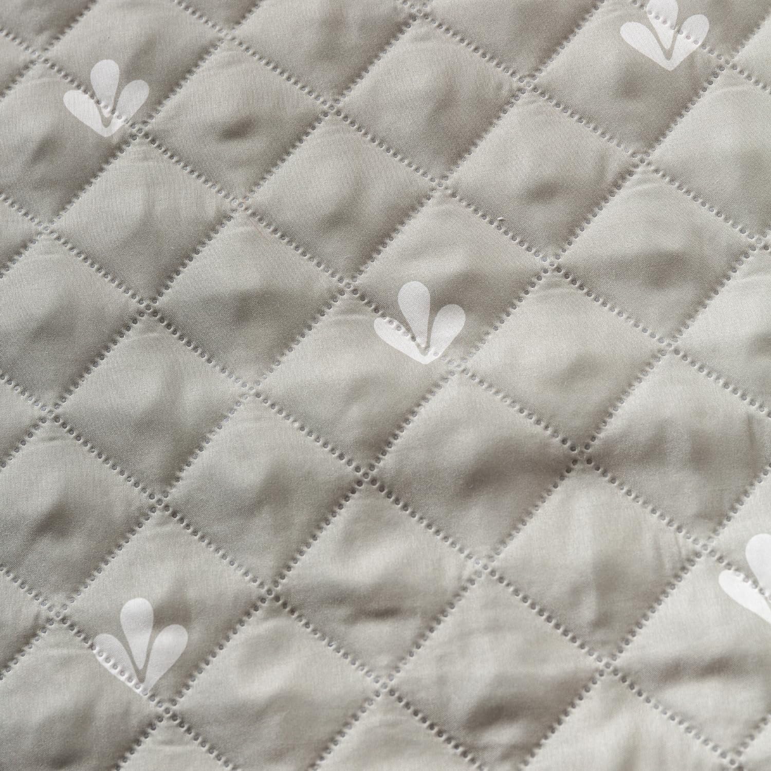 Printed Quilted Sofa Cover for 1/2/3/4 Seater Anti-Slip- Neem Buti