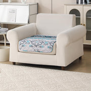 'Aura Petal Series' Quilted Sofa Mat Printed – Anti Slip (Boho Green)