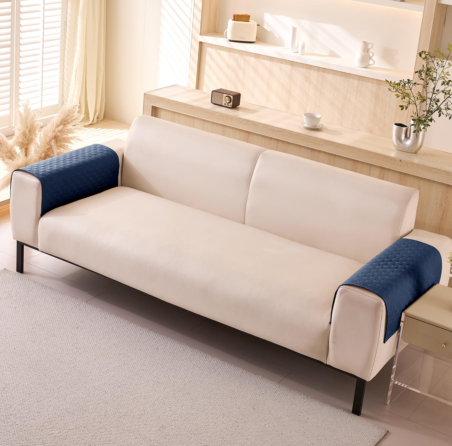 Luxury Waterproof Sofa Cover 1/2/3/4/5 Seater (Navy)