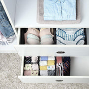 Set of 6 Foldable Storage Box Drawer Divider Organizer Basket Bins