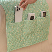 Quilted Printed Sofa Cover for Indian Sofa Set – Washable (Green Autumn)