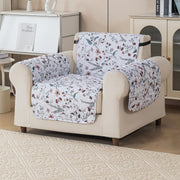 Gulnaar Series Anti-Slip Sofa Cover Mat with Pocket – Polyester Couch Protector(Beige Spring)