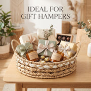 Round Woven Paper Rope Storage Basket - Beige