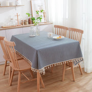 Printed Rectangle Tablecloth Cotton Linen Table