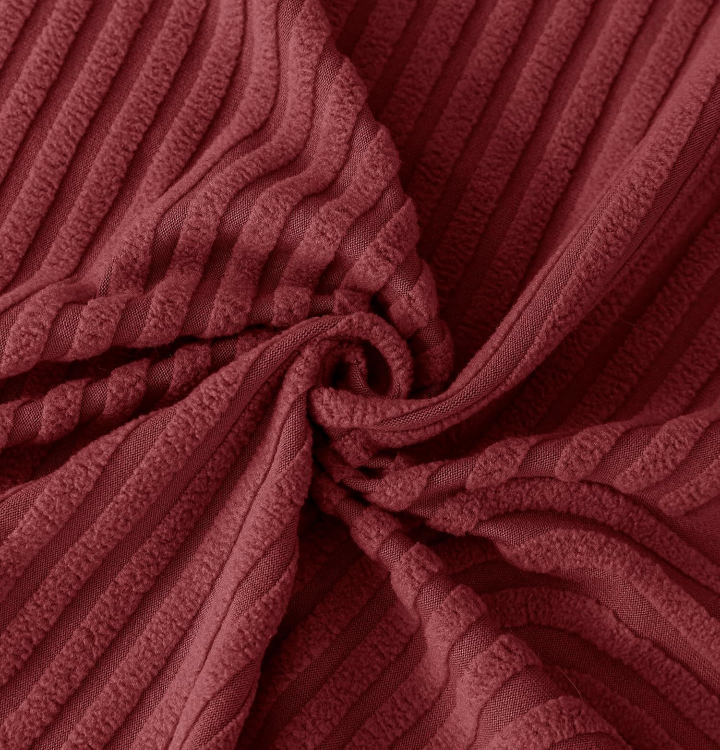 Universal Jacquard 3+2 Seater Thickened Fabric Sofa Cover (Maroon)