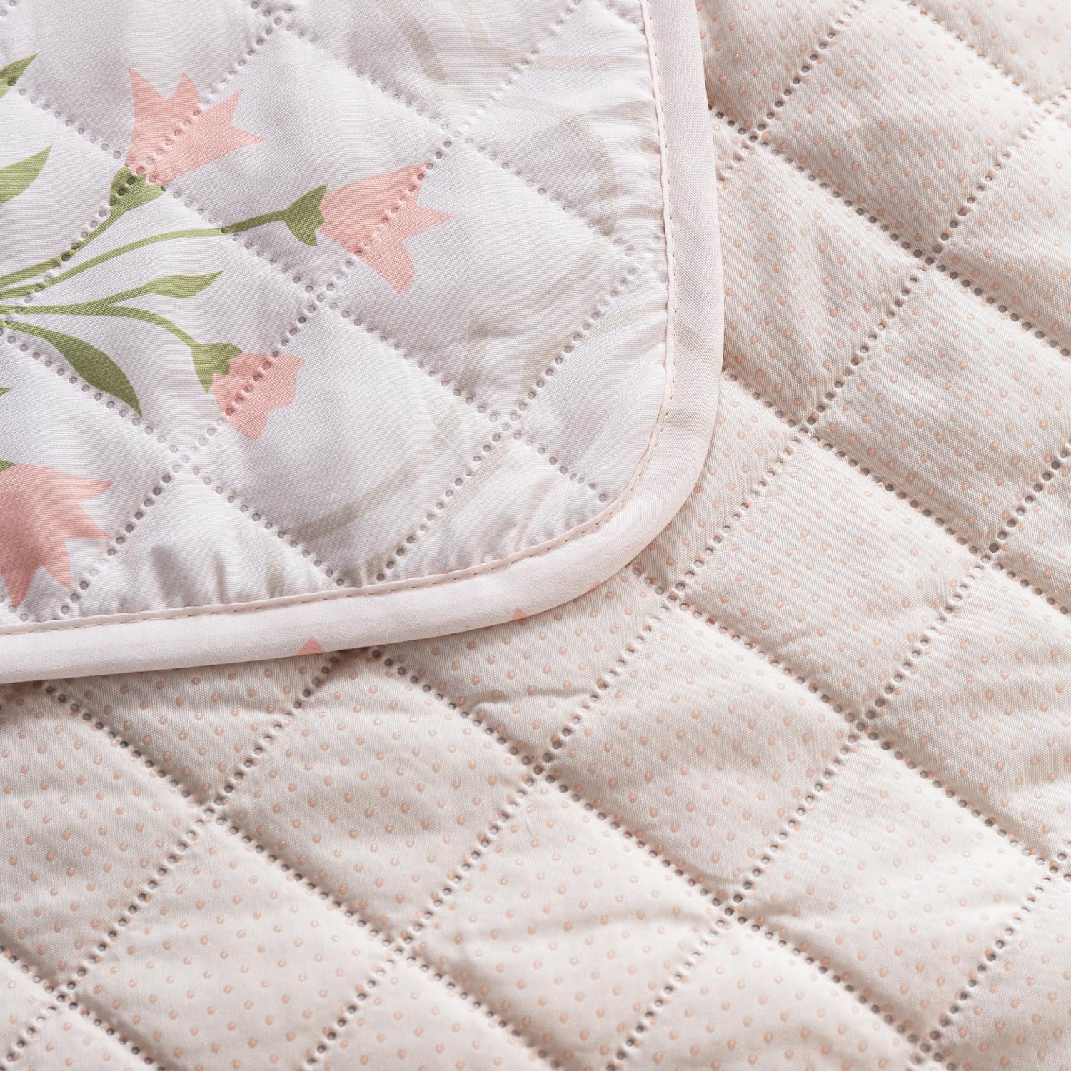 Printed Quilted Sofa Cover for 1/2/3/4 Seater Anti-Slip- Gulbahar