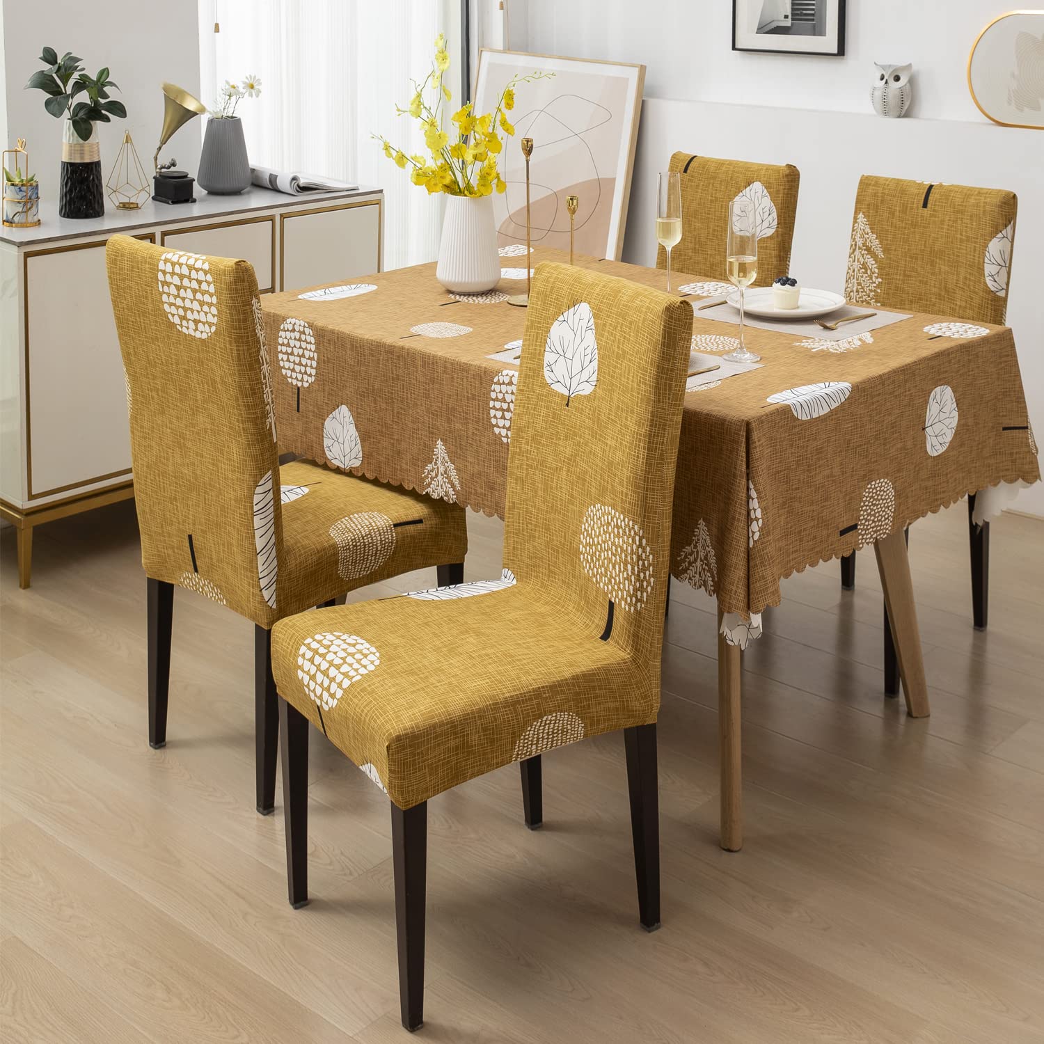 Dining Table Cover waterproof (140X180 CM, 1 Table Cover only)