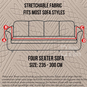 Universal Jacquard Fabric Sofa Cover- Camel