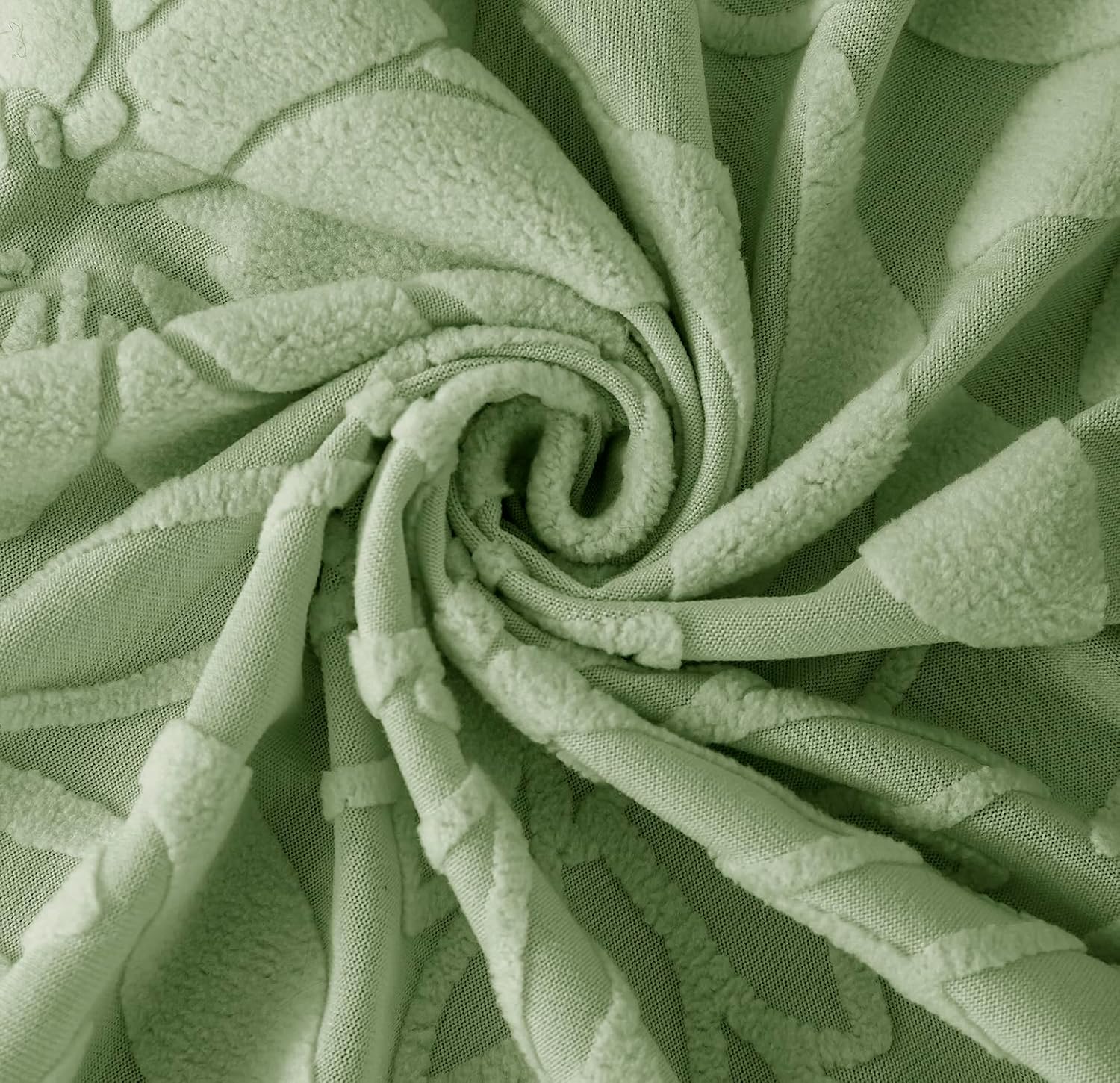 Universal Jacquard Waterproof Camellia 3 + 2 Seater Sofa Cover (Green)