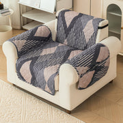 Gulnaar Series Anti-Slip Sofa Cover Mat with Pocket – Polyester Couch Protector(Sandstone)