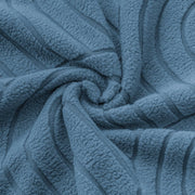 Premium Jacquard Fabric 220 GSM Sofa Cover – Soft, Stretchable (Light Blue)