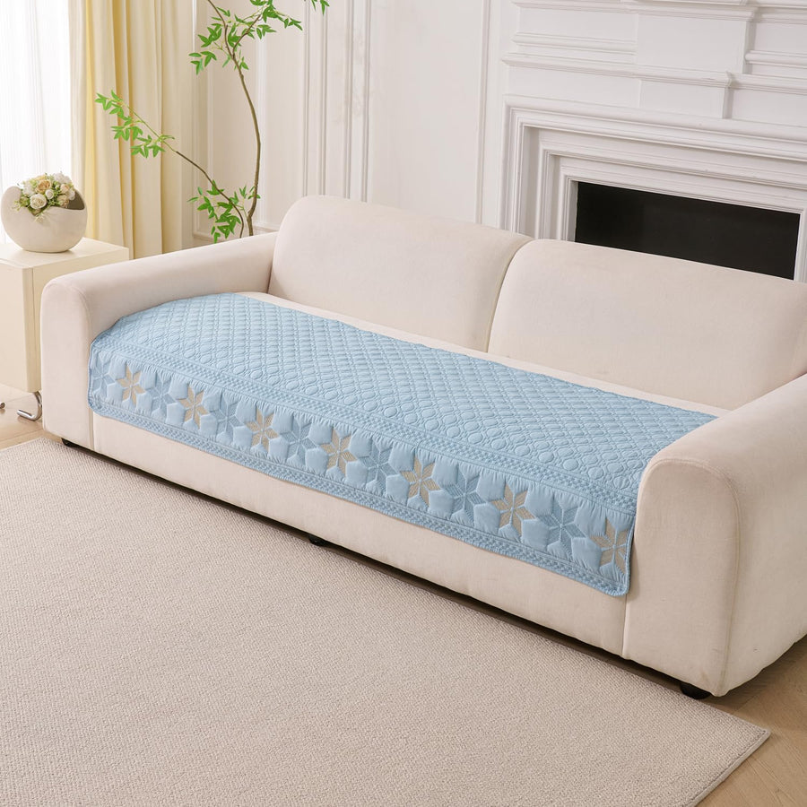 Glacier Series Quilted Sofa Cover – Soft, non-slip & washable furniture protector-Glacier