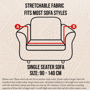 Universal Jacquard Fabric Sofa Cover- Beige
