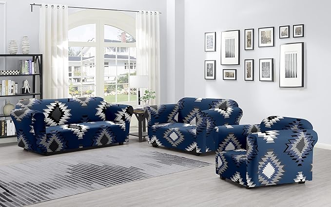 Universal Sofa Cover Big Elasticity Cover (Blue Current)