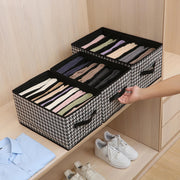 Wardrobe Clothes Organizer Closet Drawer Organizers Set of 3 (6+7+9 Grids)