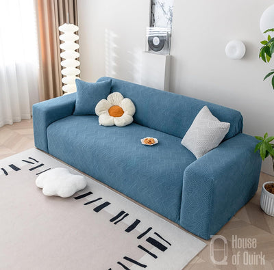 Universal Jacquard Fabric Sofa Cover-Blue