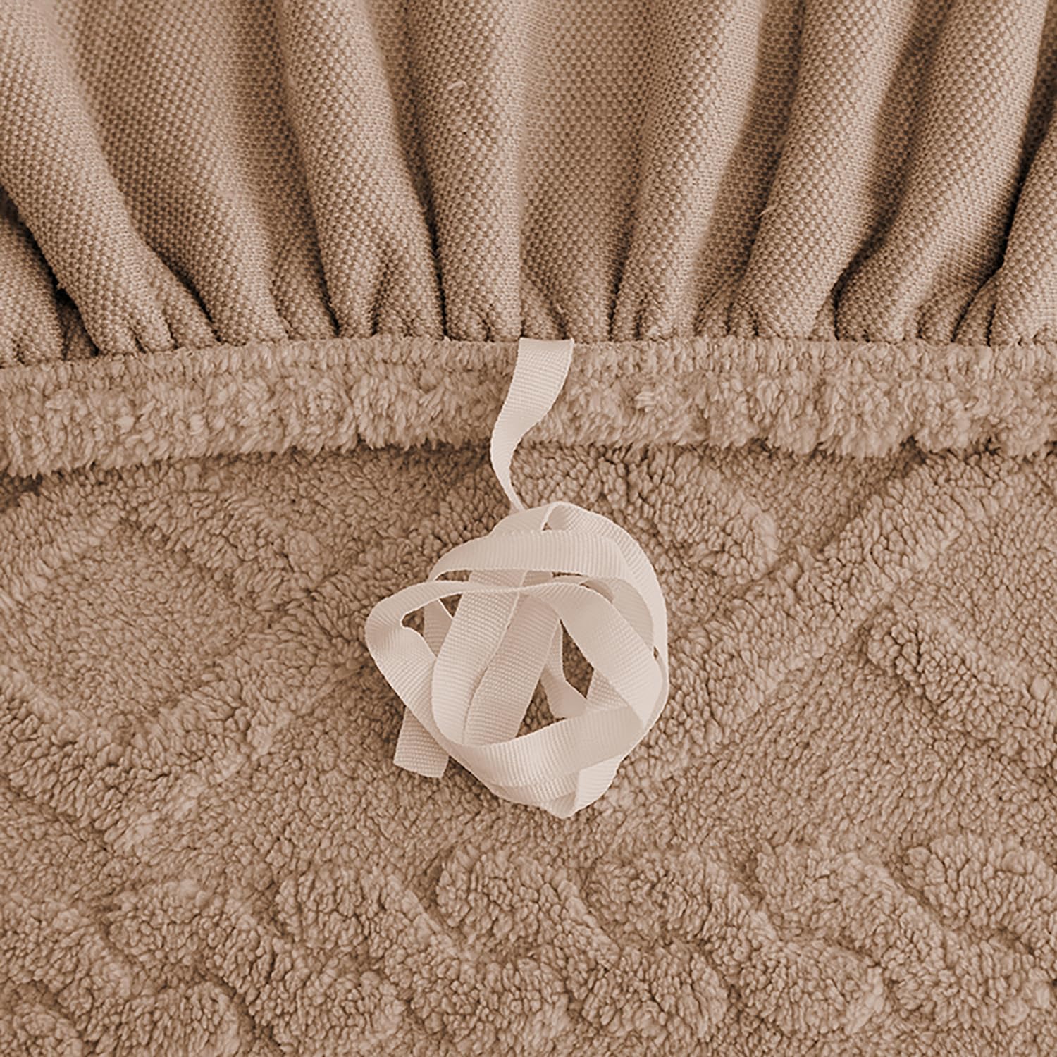 Universal Thick 280 GSM Jacquard Sofa Cover (Tan)