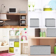 Set of 6 Foldable Storage Box Drawer Divider Organizer Basket Bins
