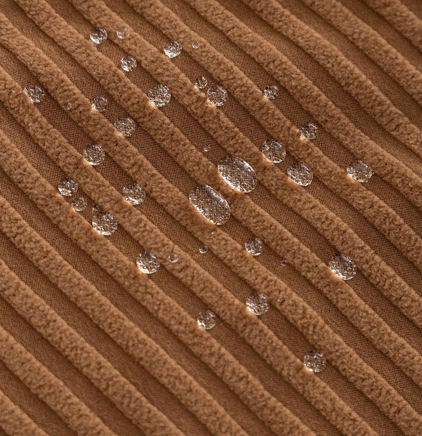 Stretchy Universal Jacquard Waterproof Sapphire Chair Cover (Camel)