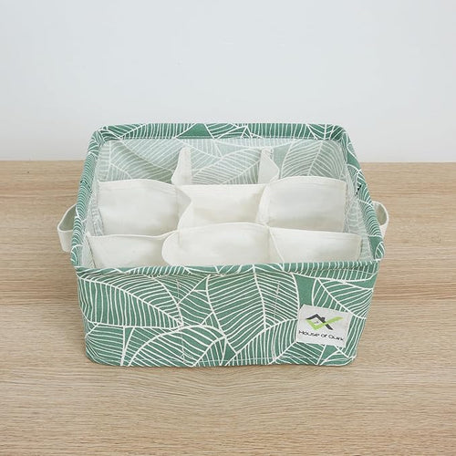 9 Grid Waterproof Cotton Linen Organizer (Pack of 2)