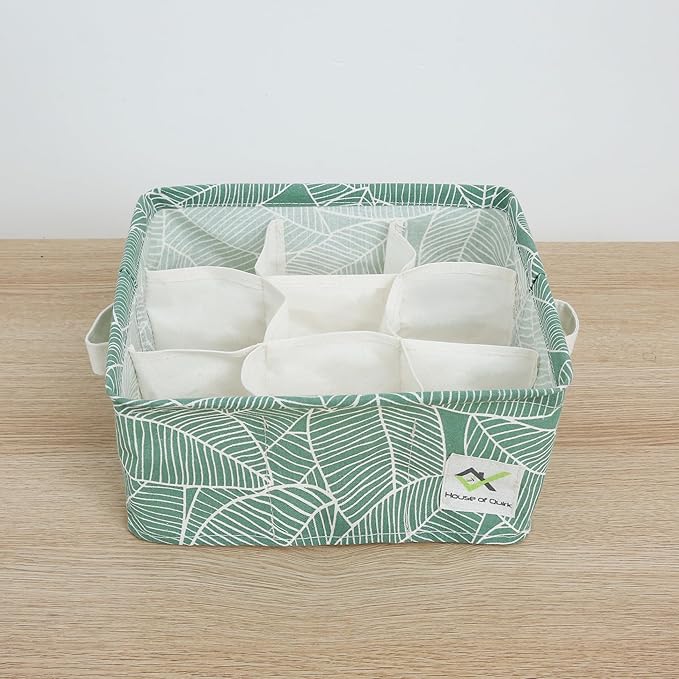 9 Grid Waterproof Cotton Linen Organizer (Pack of 2)