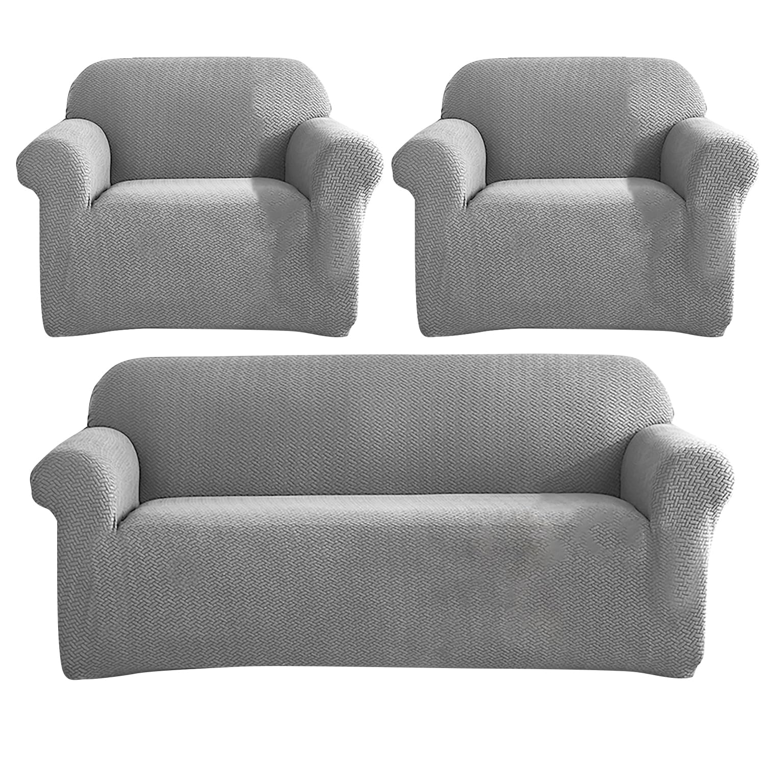 Universal Fleece Fabric Sofa Cover 3 + 1 + 1 Seater