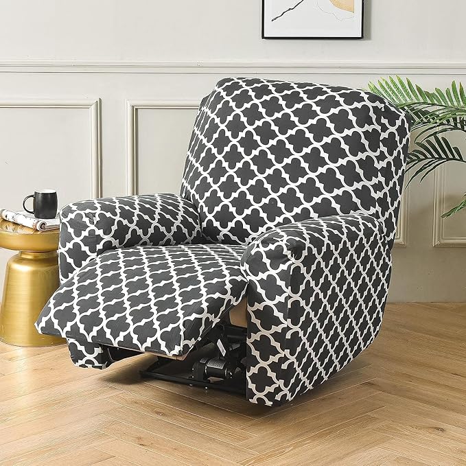 4 Pieces Recliner Sofa Covers Recliner Chair covers Slipcovers ( 1 Seater)