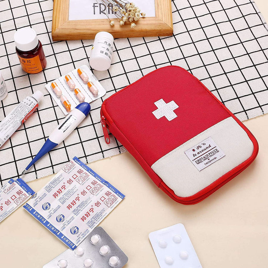 First Aid Bag,Empty First Aid Pouch,Mini Portable Medical Bag