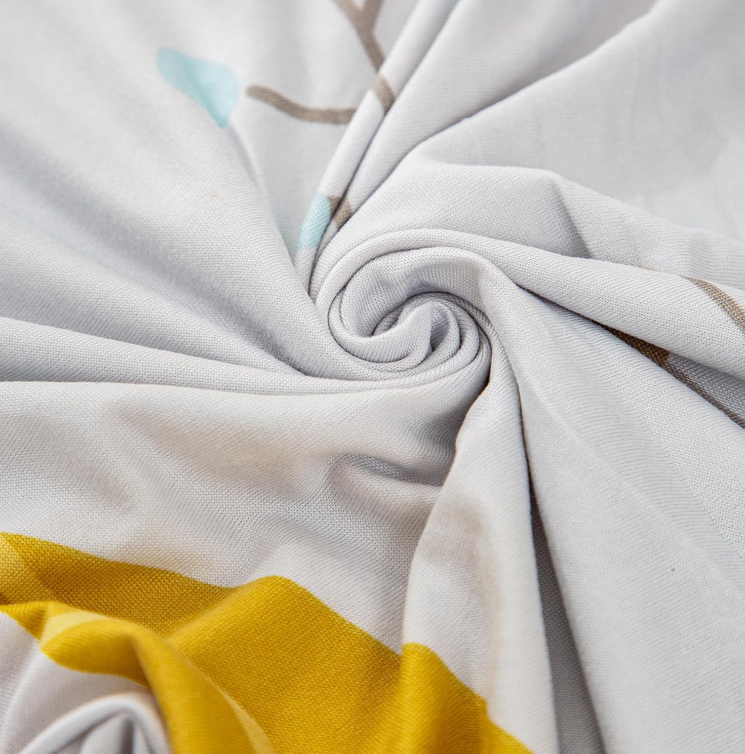 Dining Table Cover Chair Covers (Yellow Autumn, 1 Table Cover + 6 Chair Cover)